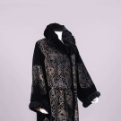 GALLENGA STENCILLED VELVET EVENING COAT, ITALY, C. 1925