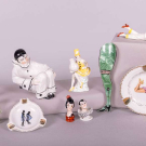COLLECTION OF FIGURAL BOUDOIR ACCESSORIES, GERMANY, EARLY 20TH C