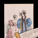 GOLD TONE DRESS BELT BUCKLE, 1830s