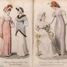 FOUR BOUND VOLUMES, LADY’S MONTHLY MUSEUM, LONDON, 1798 - 1801