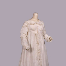 STRIPED DIMITY MORNING DRESS, C. 1818