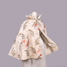 IKAT &amp; METALLIC BROCADE PATTERNED SILK EVENING CAPE, 1890s