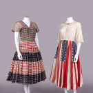 AMERICAN FLAG PRINTED PARADE COSTUMES, USA, EARLY 20TH C