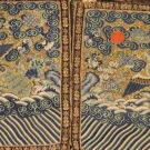 PAIR KESI MALE CIVIL RANK BADGES, CHINA, 19TH C