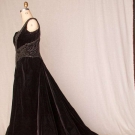 BEADED VELVET BALL-GOWN, PARIS, 1890s