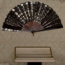 TIFFANY SPANGLED FAN &amp; FAN BOX, 1890-1910