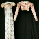 GIRL'S EMPIRE SILK DRESS &amp; SPENCER, AMERICAN, c. 1810