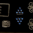 FOUR DIAMANTE BUCKLES, EARLY-MID 20TH C