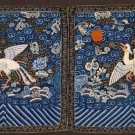 SET OF MALE KESI CIVIL RANK BADGES, 19TH C