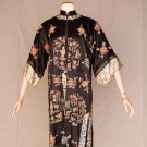 EMBROIDERED SILK COAT, CHINA EXPORT, c. 1910