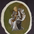 NEEDLEWORK &amp; BEADED ST. PETER PORTRAIT, 1880-1900