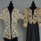 TWO BATTENBURG LACE JACKETS, 1895-1910