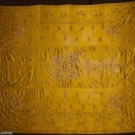 EMBROIDERED SILK BED COVER, CHINESE EXPORT, 18TH C