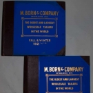 TWO SWATCH BOOKS FOR MEN'S SUITS, 1924-1925