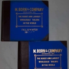 TWO SWATCH BOOKS FOR MEN'S SUITS, 1923-1924
