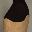 WOMAN'S TAN LINEN STAYS, LATE 18TH C