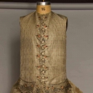 PINSTRIPE BROCADE WAISTCOAT, FRANCE, MID 18TH C