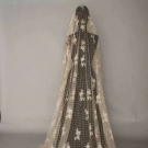 BRUSSELS MIXED LACE VEIL WITH PROVENANCE, 1870s