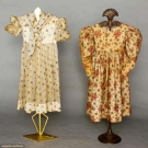 TWO LITTLE GIRLS' DRESSES, 1825-1830