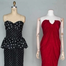 TWO DESIGNERS' SILK GOWNS, 1970s-1990
