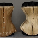 TWO BONED CORSETS, 1885 &amp; 1893