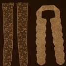 TWO PAIR BOBBIN LACE LAPPETS, 18TH C