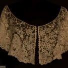 BRUSSELS MIXED LACE BERTHA, 1860-1880