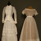 TWO SUMMER DRESSES, 1820s &amp; 1870s