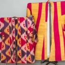 TWO MEN'S COATS, UZBEKISTAN, c. 1900