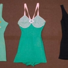 TWO LADIES' WOOL BATHING SUITS, 1930s