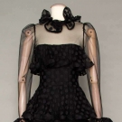 SCAASI BLACK EVENING GOWN, 1982