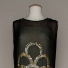 BEADED CUT-OUT FLAPPER DRESS, c. 1927
