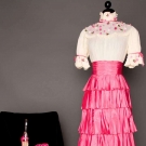VALENTINO CREAM &amp; ROSE EVENING ENSEMBLE, 1970
