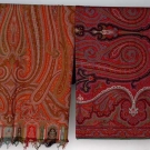 TWO WOVEN PAISLEY SHAWLS, 19TH C