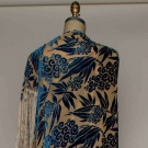 DECO CUT VELVET SHAWL, 1930s