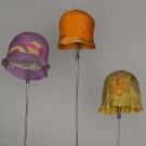 THREE COLORFUL SPRING CLOCHES, 1920s