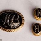 DIAMOND &amp; GOLD MOURNING JEWELRY, 1860 &amp; 1880s