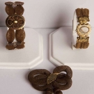 THREE PIECES HAIR JEWELRY, MID 19TH C