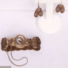 GOLD &amp; HAIR MOURNING JEWELRY, 1850s