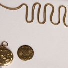 GOLD LOCKET WITH TIN-TYPES, 1860s