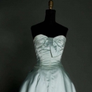 BLUE STRAPLESS BALLGOWN, 1950s