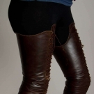 PAIR LADY'S FETISH BOOTS, c. 1890