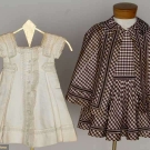 TWO CHILDREN'S SUMMER DRESSES, 1860s