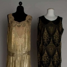 TWO LAME PARTY DRESSES, MID 1920s