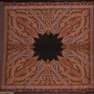 SQUARE WOVEN PAISLEY SHAWL, MID 19TH C