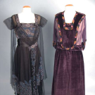 TWO BEADED EVENING DRESSES, 1916-1920