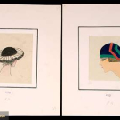 TWO MAUDE PANIZON HAT ILLUSTRATIONS, PARIS, 1920s