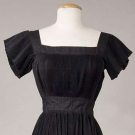 BONNIE CASHIN BLACK RAW SILK DRESS, 1952