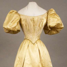 YELLOW BALLGOWN ENSEMBLE, SAN FRANCISCO, 1890s