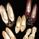 FIVE PAIR LADIES' DELMAN SHOES, 1950-1960s